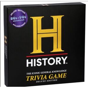 History Channel Iconic General Knowledge Trivia Game Deluxe Edition 80s 90s Pack